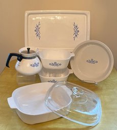 Corning Ware Set Blue Corn