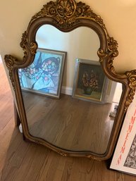 Gold Wood Mirror