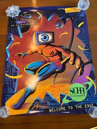 1990s Vintage Sci-Fi Channel Promotional Poster.