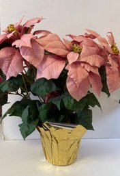 Faux Pink Poinsettia