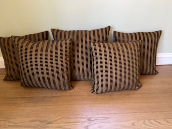 5 Brown Pillows