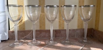 Lenox Silver Rim Glassware