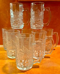 Grape Design Beer Mugs