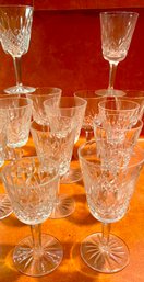 Crystal Glasses Variety Of Sizes