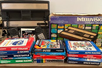 Mattel Electronics Intellivision Intelligent Television 13 Games In Original Box