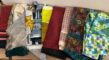 Silk Scarves, Neckerchiefs, And Headband