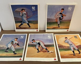 VINTAGE New York YANKEES Citgo Ads: BABE RUTH, LOU GEHRIG, Phil Rizzuto, And Whitey Ford