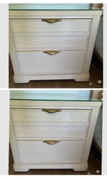 Bernhardt Light Wood End Tables