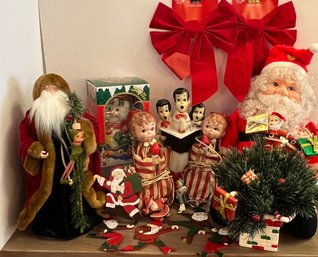 Vintage Holiday Lot: Santa, Angels And More