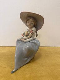 Lladro 'Fragrant Bouquet' Porcelain Figurine, Model 5862