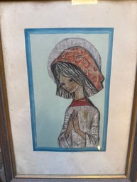 Print Of Holy Girl Signed Carina