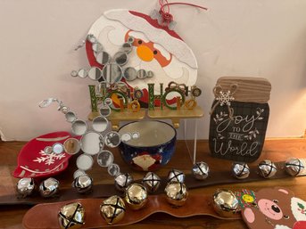 Jingle Bells, Stocking Holders, Santa Bowl, Mitten Plate And More