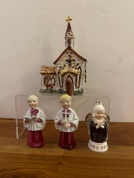 Church Tea Light Holder, Choir Boys, And Angel