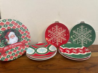 Mr Christmas Ornament Plates