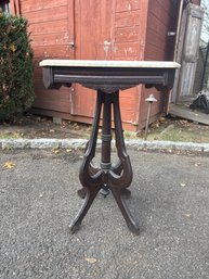 Late 19th-century Eastlake Style Marble-topped Accent Table