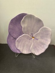 Salerno Purple Flower Tray