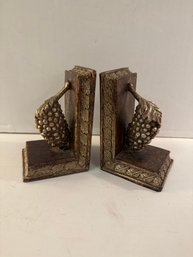 Grape Motif Bookends