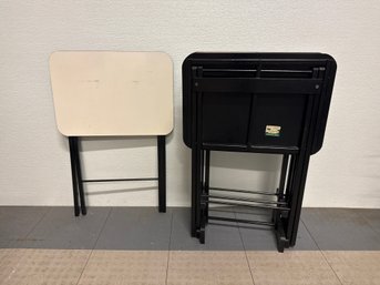 Artex Butlerette Set Of 4 Snack Tables With Stands