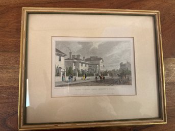 Antique Print Of Park Village East, Regent's Park, London