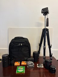 Konica Hexanon AR 52 MM F1.8, 135 MM F3.2, Tripod, Camera Bag, Canon Polarizer & More