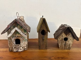 Vintage Wood Birdhouses