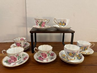 Berkeley Rose Royal Stafford Bone China Tea Cups/saucers And English Fine Bone China Tea Cup/saucer