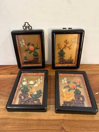 4-Imitation Jade Wall Plaques