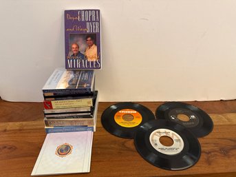 Healing CDs Deepak Chopra, And 45 Vinyl Records