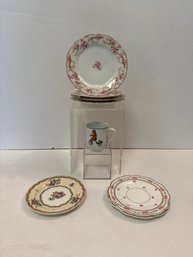 Royal Copenhagen Julius Cup, & Small Porcelain Plates