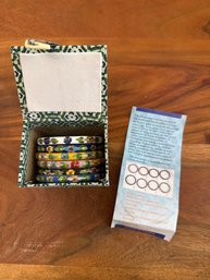 Cloisonne Enamel Bracelet Set