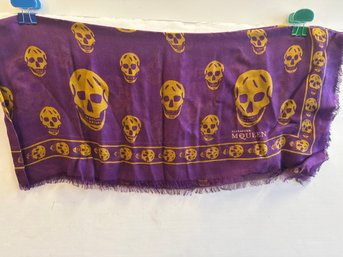 Alexander McQueen Purple/skulls Scarf