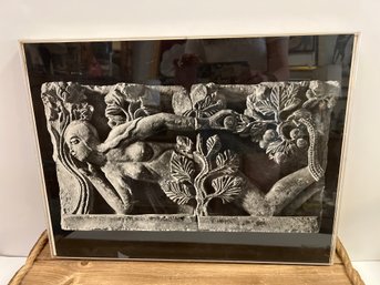 France, Autumn Cathedral Of St. Lazare Temptation Of Eve Print