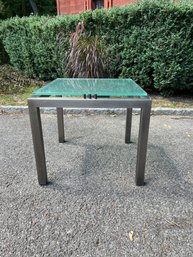 Glass And Chrome End Table