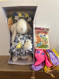 Bitsy Bunnies And Bows 66065, 7 Blow Up Easter Eggs And Glitter Decals