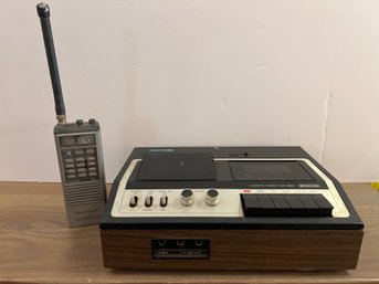 Lafayette RK-D750 Cassette Stereo Tape Deck And Realistic 10 Channel Direct Entry Programmable Scanner