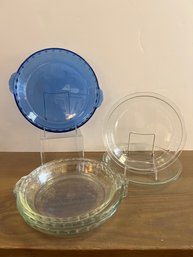 6- Pyrex Pie/baking Dishes