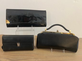 3 Black Clutches