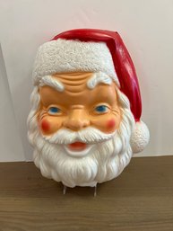 Vintage Plastic Santa Face