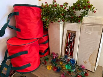 Holiday Lights: Candy Canes, Storage, Holly Garland And More