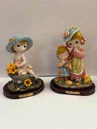 Bella And Benny Resin Statues