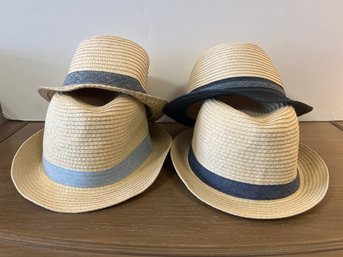 2 Baby Gap, 1 Gap Kids And 1 Carters Size 8 Plus Straw Bucket Hats