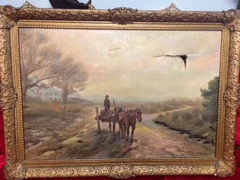 Stewart Painting Horse And Buggy