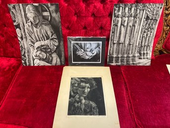 Black And White Prints/rubbings: Yasuko, Hindle And More