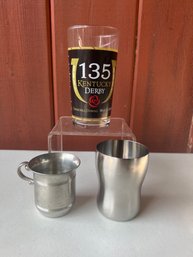 2009 Kentucky Derby Glass And Metal Cups