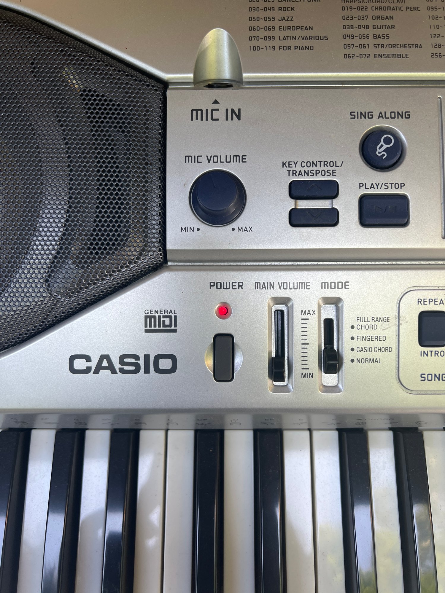 Casio General Midi LK 92TV Key Lighting System Smart Media 15931 Auctionninja