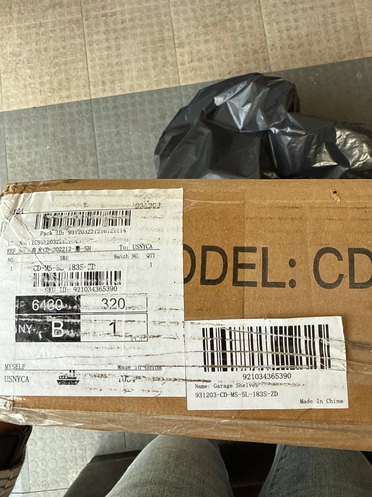 New In Box Garage Shelves Model: CD-MS-5L-183S-ZD #20284