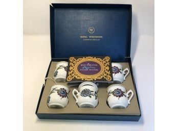 Beautiful Royal Worcester  Flameproof  Porcelain  Covered Cups