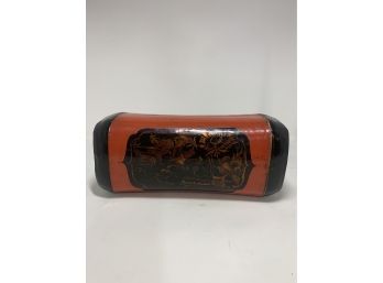 Red Antique Lacquer Opium Pillow