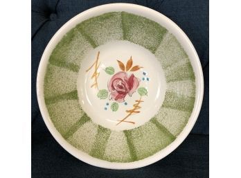 Ironstone Hand Painted Bowl