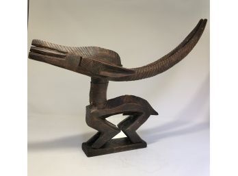 AFRICAN BAMBARA / BAMANA CARVED CEREMONIAL CHI WARA / ANTELOPE